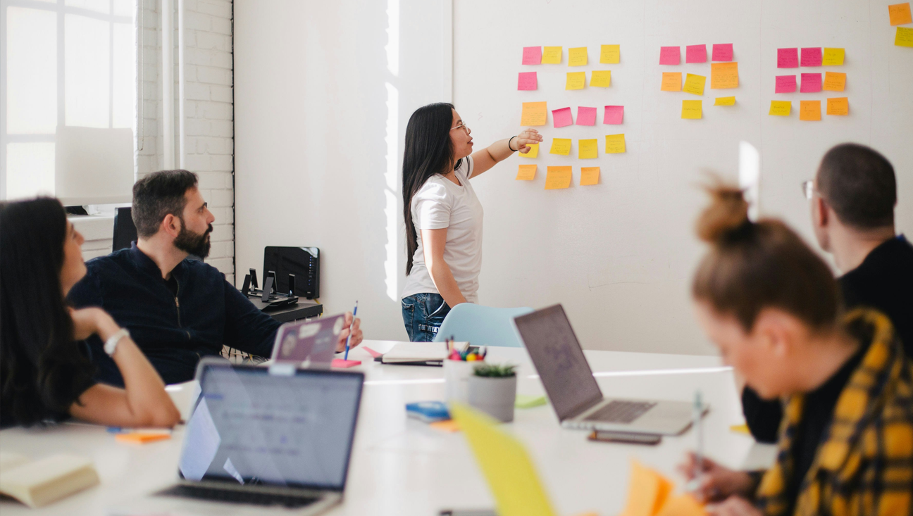 Marketing team reviewing analytics